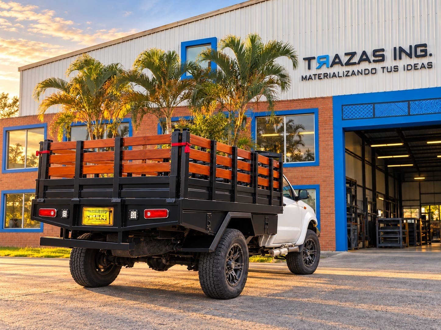 Carrocerías metálicas fabricadas por Trazas Ingeniería en Dosquebradas — furgones, platones y estacas para camionetas y motocarros